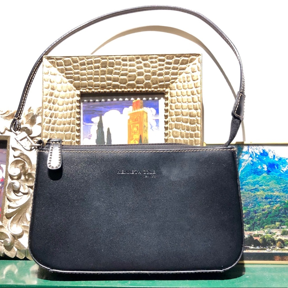 Kenneth Cole black leather purse